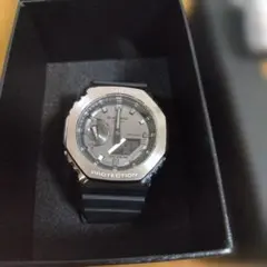 【箱・説明書付】G-SHOCK GM-2100-1AJF メタルベゼル シルバー — image 1