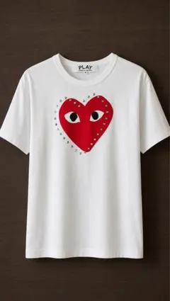 【希少】PLAY COMME des GARÇONS ハートスタッズTシャツ/M — image 1