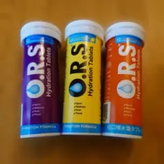 話題の!! O.R.S. 水分補給タブレット 3種セット レアなオレンジ味も! — image 1