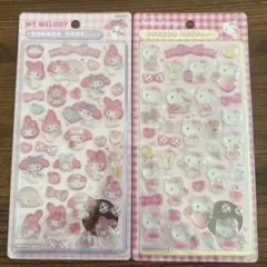 【正規品】サンリオ 第二弾 ボンボンドロップシール 2種セット マイメロ キティ — image 1
