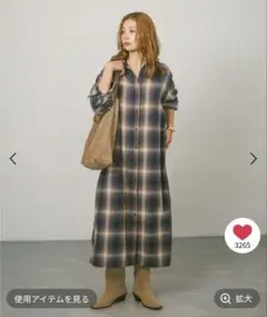 BAYFLOW　チェックシャツワンピース — image 1