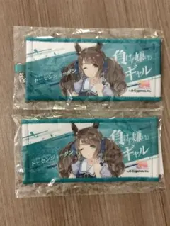 ウマ娘　リアルガチャ　ミニ応援タオル　トーセンジョーダン2個 — image 1