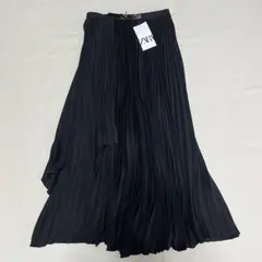 新品　タグ付　未使用　zara ザラ　ボトムス　スカート　プリーツ　ブラック — image 1