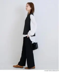 coca ニットベストブラウス 長袖2点セット　М — image 1