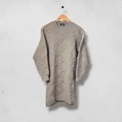 希少 TRUSSARDI トラサルディ 立体編み ニットワンピース ウール — image 1