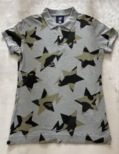 【希少】A BATHING APE スターカモ ポロシャツ グレー S — image 1