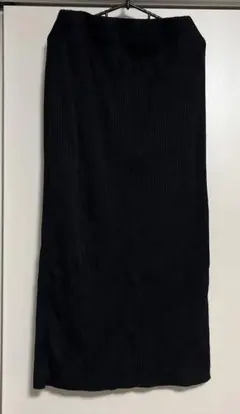 AMERICAN HOLIc ブラック リブ タイトスカート ロング丈 サイズＭ — image 1