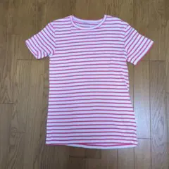 Mila Owen ボーダー Tシャツ 半袖 ピンク — image 1