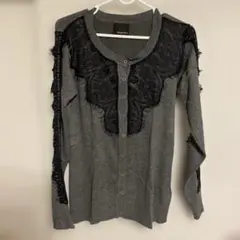 Oriental News グレー 長袖カーディガン — image 1