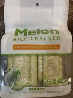 Melon Rice Cracker メロン味 米せんべい5枚 — image 1