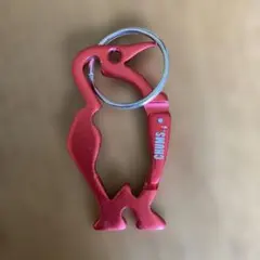 【未使用】チャムス　ブービーカラビナ　ペンギン　レッド　赤　アウトドア — image 1