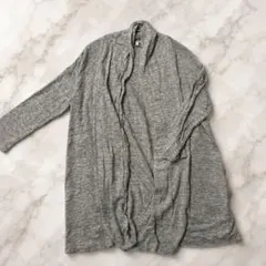 LOUNIE ルーニィ 杢グレー カーディガン ロングカーディガン Fサイズ — image 1