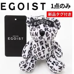 ​【新品】 EGOIST クマ ぬいぐるみ キーホルダー モノトーン 総柄 — image 1
