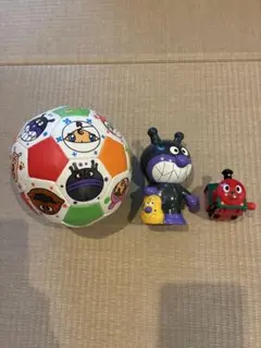アンパンマン サッカーボール バイキンマン SLマン 3点セット — image 1