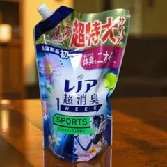 ☆新品 レノア 超消臭 スポーツ フレッシュシトラス 詰替 1380mL 柔軟剤 — image 1