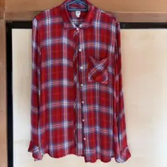 長袖チェックシャツ — image 1