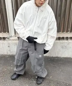 【KOOKY'N/クーキー】BRONX ナイロン フーデッドパーカー・ホワイトF — image 1