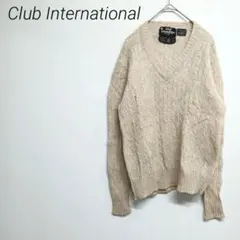 Club International セーター M ウール100%☆2846 — image 1