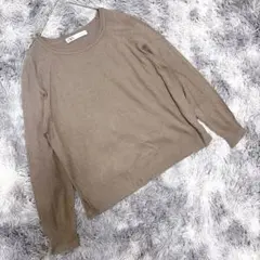 ZARA ザラ（S）長袖 ニット セーター 薄手 シンプル 無地 — image 1