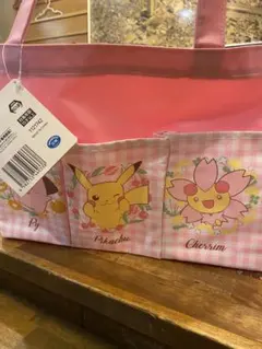 ポケモンモンスタープラチナム　ザッカポケット収納付きバッグ（ピンク） — image 1