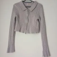 【最終価格】長袖ケーブルニット　フリーサイズ — image 1