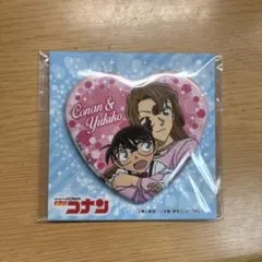 名探偵コナン ハート缶バッジL コナン 有希子 — image 1