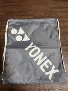 YONEX ナップサック 巾着袋　グレー×白 — image 1