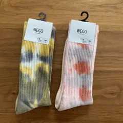 WEGO タイダイソックス 2足セット 25-27cm — image 1
