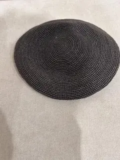 ペーパー素材 ベレー帽 ブラック フリーサイズ — image 1