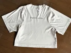 Dignite collier ロゴTシャツ　ベージュ — image 1