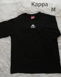 Kappa エンブロイダリーロゴT　ブラックM メンズ　レディース — image 1