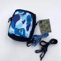 BAPE スマホショルダーバッグ ブルーカモA BATHING APE — image 1