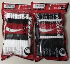 ファミリーマート　ラインソックス　25〜28cm 2足セット　コカコーラ — image 1