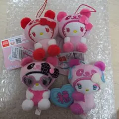 ハローキティ ぬいぐるみ 4体セット — image 1