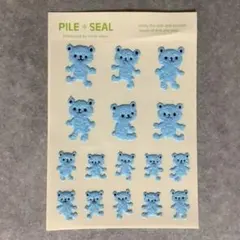 MIND WAVE　PILE SEAL　パイル シール　くま　平成レトロ — image 1