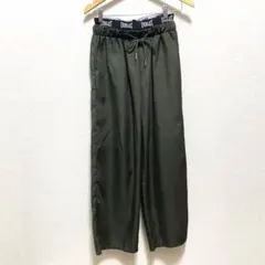 美品 EVERLAST エバーラスト ゴムバンド ダボ系パンツ カーキ — image 1