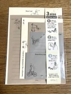 MIDORI ミドリオジサン柄 レターセット 3サイズ — image 1