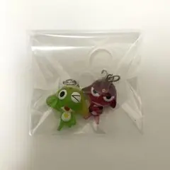 ケロロ軍曹 ガチャ めじるしアクセサリー ギロロ伍長 2個セット — image 1