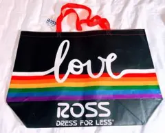 【数量限定】日本未入荷　ハワイ　ROSS ロスドレス　エコバッグ　黒　1袋① — image 1