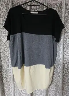SHOO LA RUE 半袖 Tシャツ バイカラー Lサイズ — image 1
