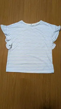 白青ストライプ Tシャツ — image 1