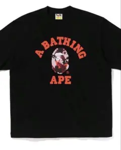 A BATHING APE カレッジロゴ Tシャツ ブラック　輸入品 Sサイズ — image 1