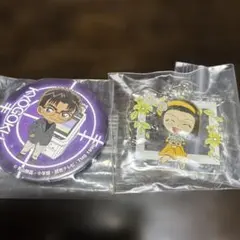 名探偵コナン 京極真 缶バッジ 鈴木園子アクリルキーホルダー コースター等セット — image 1