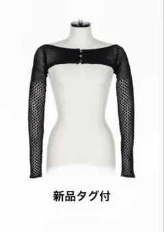 FETICO RASCHEL LACE KNIT CROPPED BOLERO — image 1