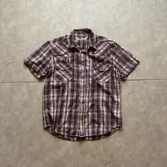 archive grunge ombre check shirt y2k — image 1