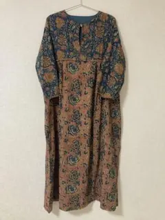 ＆DROBE（アンドローブ） 秋色ブロックプリントワンピース — image 1