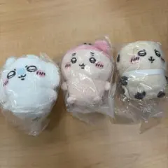 ちいかわ ぬいぐるみ マスコット 3種セット — image 1