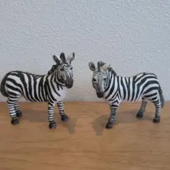 シュライヒ Schleich シマウマ フィギュア 2体セット — image 1