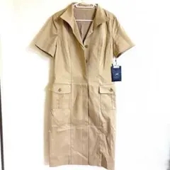 J&R 半袖 ベージュ ワンピース　タグ付き — image 1