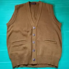 DARSOS ブラウン Vネックベスト　Mサイズ — image 1
